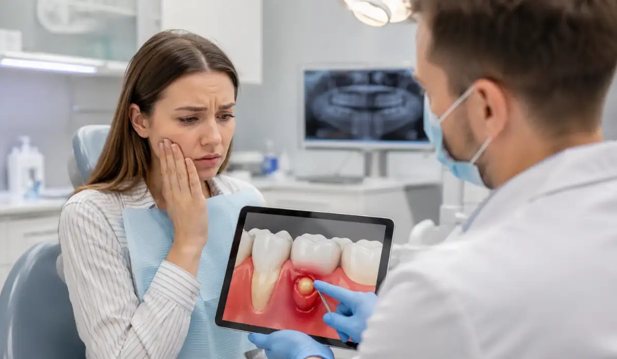 gum abscess stages