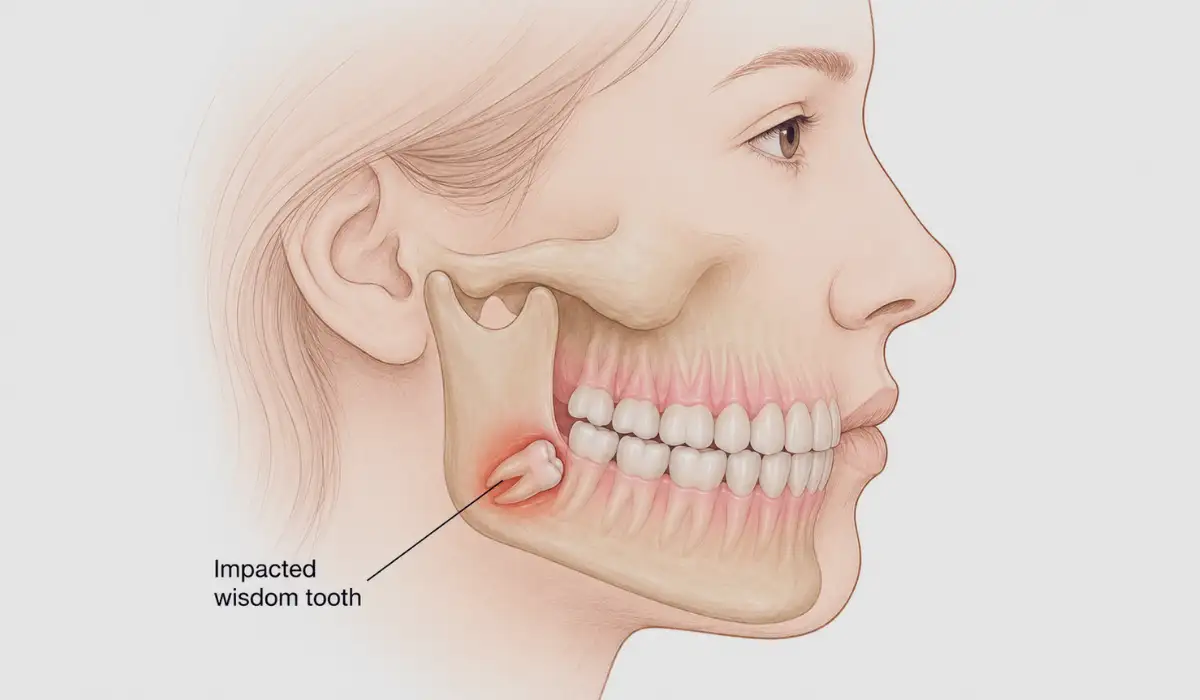 impacted wisdom tooth